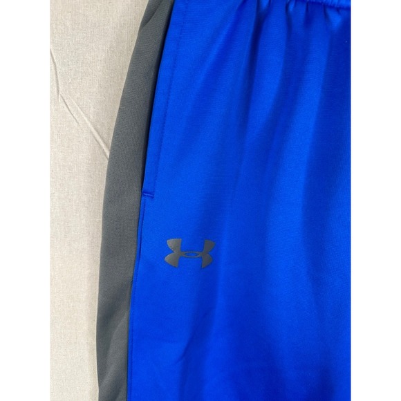 Under Armour Youth Signature Pony Fleece Jogger Sweatpants Blue/Gray Size Large - Picture 4 of 9